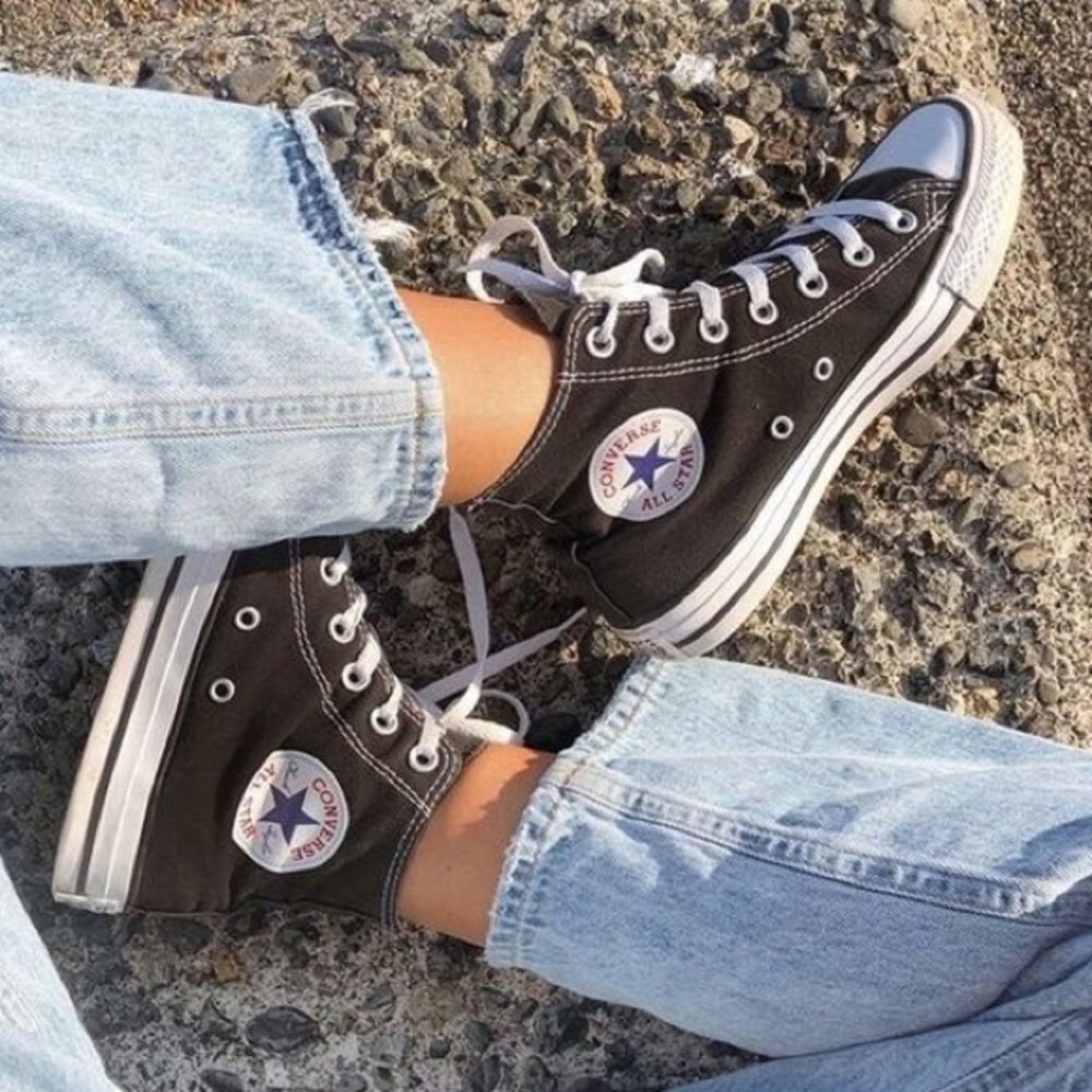 Classic Black High Top Converse🖤🕷